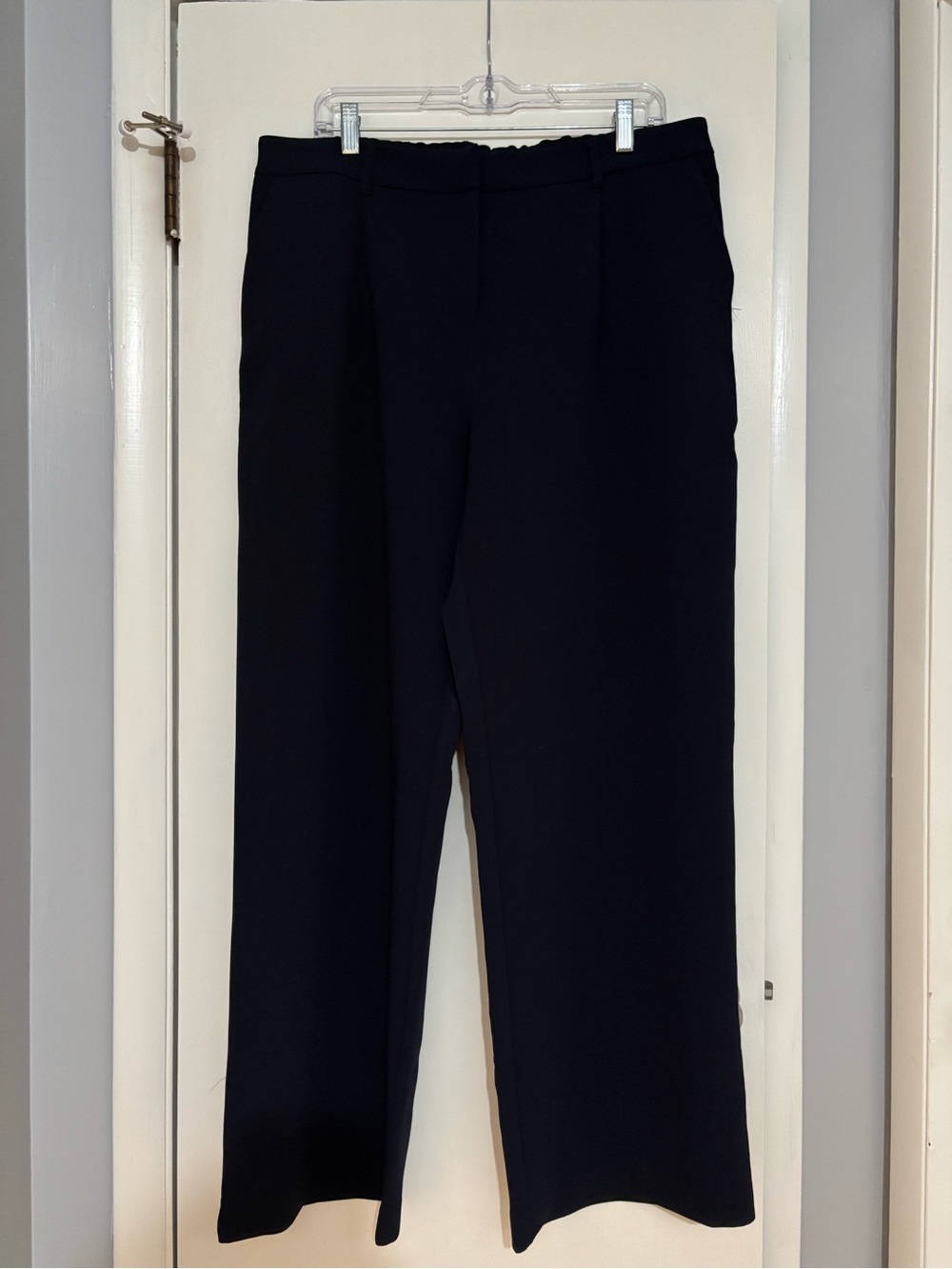 DKNY Classic Navy Wide-Leg Women's Pants